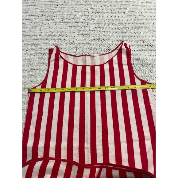 VTG Rare 70s Playboy Bunny Sleep Mini Dress Sz Small Striped Red White *Flaw - Picture 3 of 10